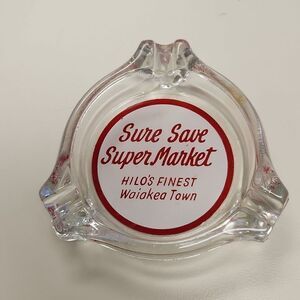Vintage Sure Save Super Market Hilo Hawaii Big Island Ashtray